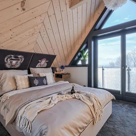 Dağ evi Malczykowka-luksusowy Dom & - Jacuzzi, Sauna, Teznia , Z Widokiem Na Tatry
